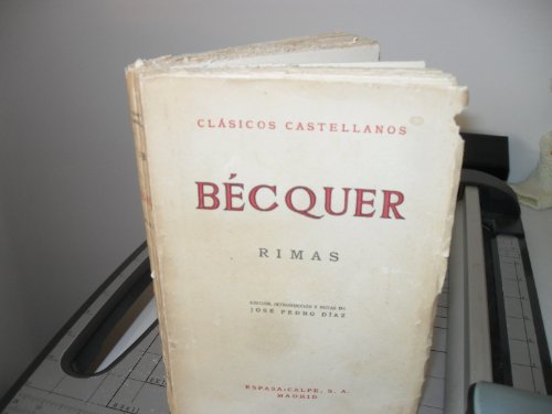 Rimas; Edición, Introducción y Notas de José Pe... B006TKXZIO Book Cover