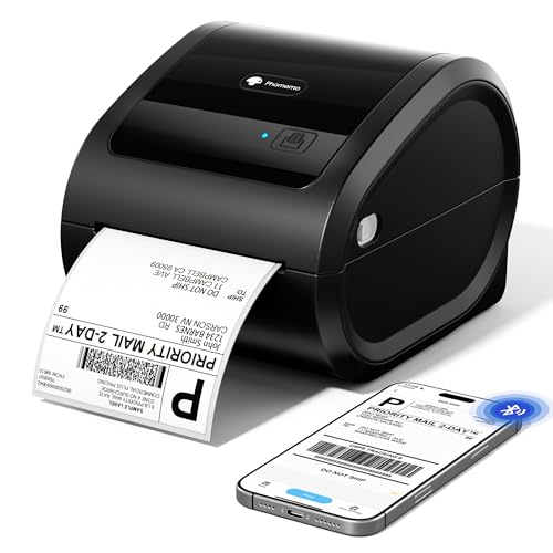 Image of Phomemo D520BT Thermal Label Printer for Business, 4x6 Bluetooth Shipping Label Printer for Small Business & Packages, Compatible with Android, iOS, PC, Amazon, Shopify, USPS
