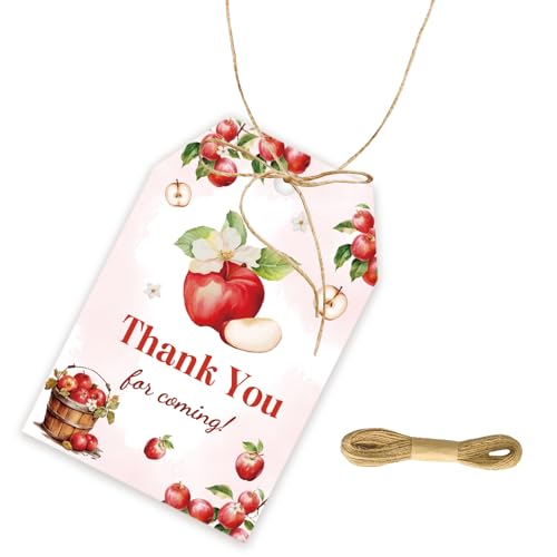 FORSHEEP 50pcs Teacher Appriciation Tags, Apple Thank You Gift Tag