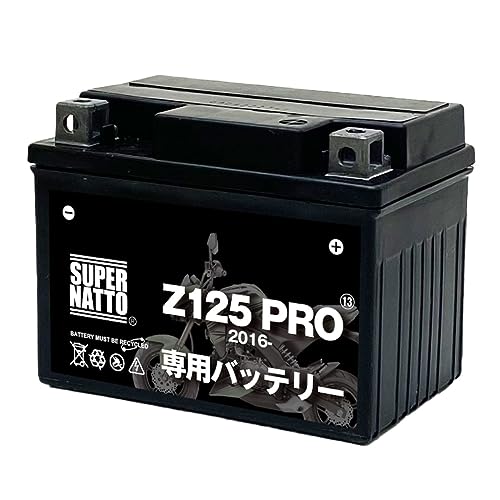SUPRE NATTO �o�C�N�p�o�b�e���[ �J���T�L Z125PRO (2016�N��?)��p�o�b�e���[ KAWASAKI �X�[�p�[�i�b�g �����e�i���X�t���[ �V�[���h�^