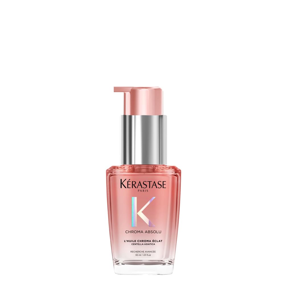 Kérastase Chroma Absolu, Aceite Capilar Reparador Sin Aclarado, Aporta Brillo y Preserva el Color, Para Pelo Coloreado Sensibilizado y/o Dañado, 30 ml