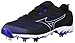 Mizuno Herren 320561.9052.18.1250 Baseballschuh, Schwarz/Königsblau, 48 EU