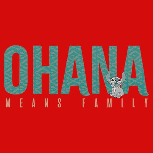 Image of Disney Lilo & Stitch Ohana Bold Girl's Heather Crew Tee