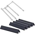 Spirit e330 Grill Parts, 69787 Burner & 7636 Flavorizer Bars for Weber Spirit 330, Spirit 335, Spirit 300 Grill with Front Control Knobs, 15.3" Heat Plates & 18" Burners for Spirit Flavorizer Bars