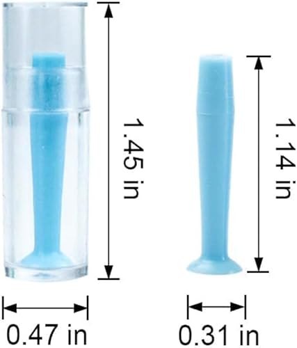 Miniatura 2 de 5 piezas de herramienta de eliminación de lentes de contacto duro, removedor de contacto ocular de goma de silicona, ventosa de émbolo, removedor de