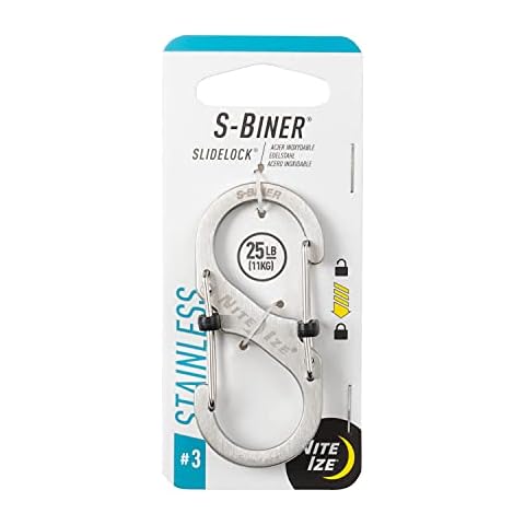 Nite Ize LSB3-11-R6 S-Biner Stainless Steel Slide Lock, Size 3 Cover