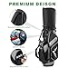 14-Way Golf Stand Bag - Lightweight Golf Bag for Men Women, Plush-Lined Divider Top, Interchangeable Single/Dual Straps and Rain Cover