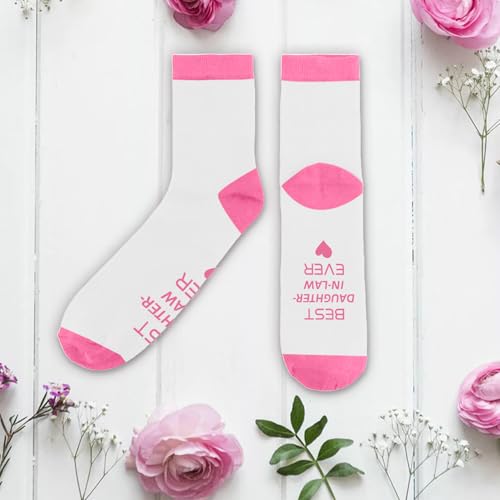 DTUIEUI Gifts for Daughter-in-Law - Christmas Daughter in Law Gift,Birthday Gifts for Mothers Day Daughter-in-Law Presents from Mother-in-Law,Mother's Day Presents from Father-in-Law,Funny Socks - Image 2