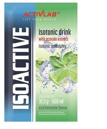 Activlab Izotoniczny proszek do napojów, elektrolity, witaminy B, 500 ml, napój sportowy, 20 x 31,5 g, mrożona lemoniada Isoactive
