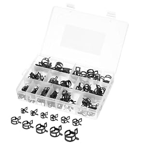 Quarkzman 110 Stück Schlauchschellen Set Schwarz