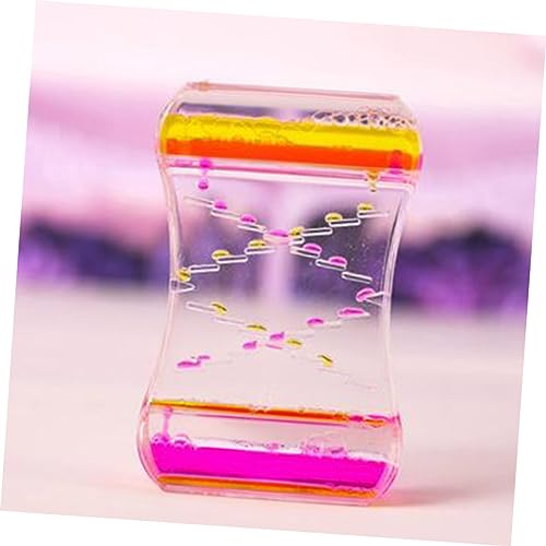 Yardwe 2 Peças Crianças Brinquedos Esportivos Acrílico Ampulheta Líquido Espiral Temporizador Brinqu