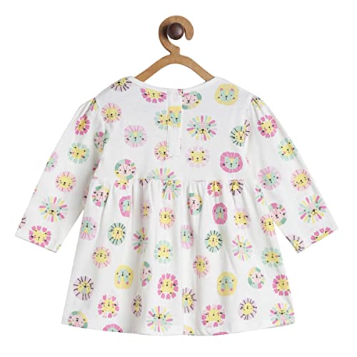 Image of miniklub Girls Pack of 2 Conversational Printed Cotton Fit & Flare Dresses