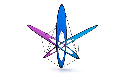 Prism Kite Technology EO Atom Eye-catching Folding Box Kite Ready to Fly in an Instant, Ice
