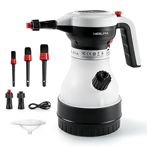 NEBURIA Gen 2 Electric Foam Sprayer Electric Pressurized Soap Sprayer Car Foam Sprayer Cordless Pump Sprayer Multi-Purpose Battery-Powered Foam Gun for Cars Home Patio Garden