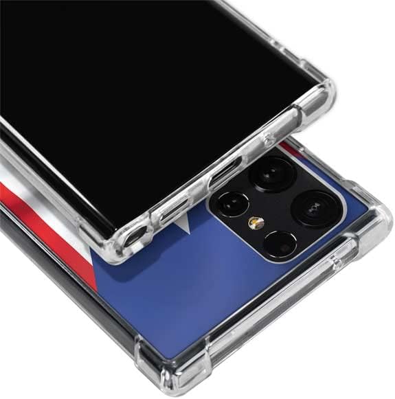 Skinit Clear Phone Case Compatible with Galaxy S22 Ultra - Puerto Rico Flag Design