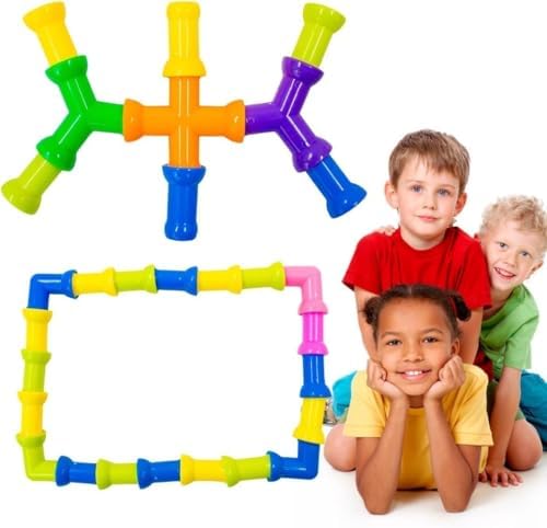Brinquedo de Montar Educativo 72 Peças – Jogo de Encaixe Colorido...