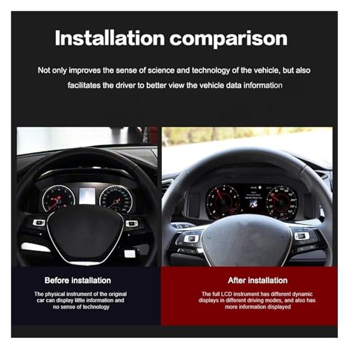 Tablero LCD para automóvil Volkswagen Multivan T5 2012-2019 panel digital y velocímetro 4
