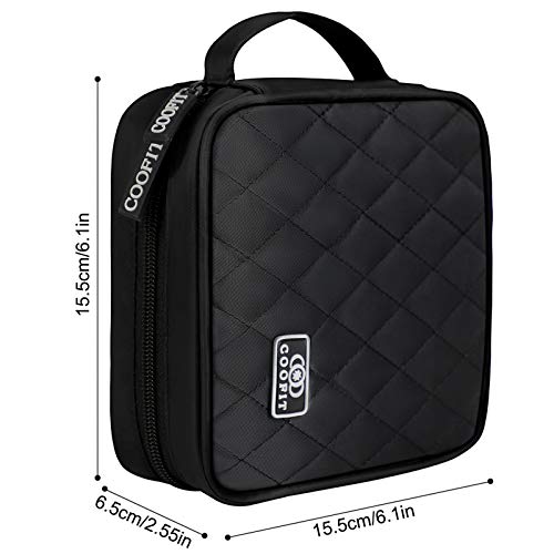 CD Case, COOFIT DVD Storage 40 Capacity CD Case Holder DVD Case CD Storage Case CD Cases DVD Holder Organizer (40 Capacity, Black)