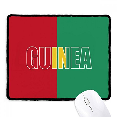 Mousepad de Guinea negro ideal para juego de oficina con bordes cosidos