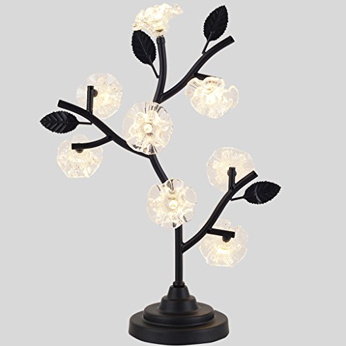 Preisvergleich Produktbild Schreibtischlampen Nachttischlampen Tischlampen Nordische moderne Art kreative Glasblumen-Lampen, Glaslampenschirm, Studien-Büro-Schreibtisch-Lampen-Sch... Baum-Zweig