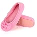 Wishcotton Women's Memory Foam Breathable Ballerina Slippers Anti-Skid House Shoes