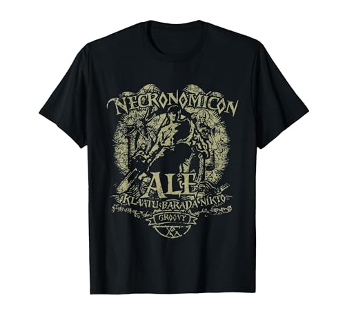 Necronomicon Ale T-Shirt, Men, Black, X-Large