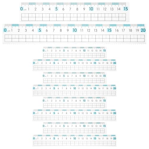 WEKAMOS �w�Z�p�����v���X�`�b�N��K10�{�Z�b�g 15cm 20cm �g�`���t�� �ڂɔz�������_��Ȓ�����K ��������Ǝg���鑪��c�[��