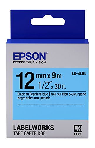 Epson LabelWorks Standard LK (Replaces LC) Tape Cartridge 1/2
