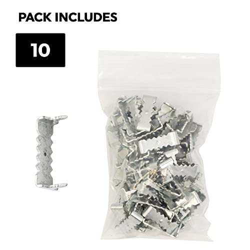 Image of SMALL NO NAIL SAWTOOTH PICTURE HANGERS NICKEL PLATED 10 PIECES PER PACK