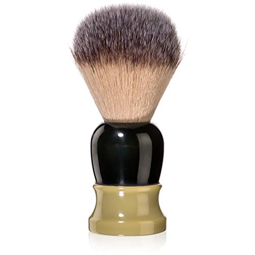 Mr Fine"Better Than Badger" Classic Shaving Brushes - Synthetic Angel Hair Shave Brush For Men - The Wet Shaver's Favorite - Green & Gold