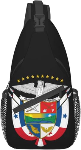 Mochila cruzada unisex negra estilo bandolera miniatura 1