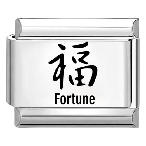 Quiges Charm Link in acciaio inox 9mm compatibile con i braccialetti di stile Nomination #869