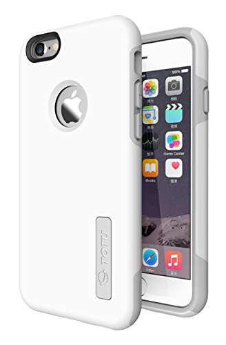 iPhone 6S Case, TOTU [Candy Series] Dual Layer Soft-interior Shock-Absorbing TPU Cases Anti-Scratch for iPhone 6/6S 2015 -White / Gray