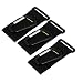 New Lon0167 44lb Capacity Featured Adjustable Hook Loop reliable efficacy Stroller Hanging Hanger Clip Black 3pcs(id:e43 9d 78 f6c)