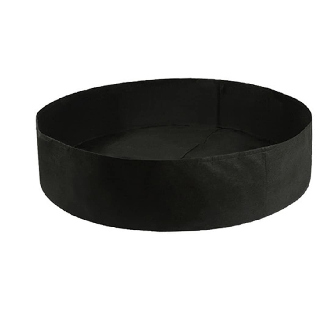Hilai Large Grow Bed Fabric Raised Garden Bed Round Planting Container Black Heavy Duty Felt for Planting Herb Flower Vegetable 20 * 50cm, Gardening