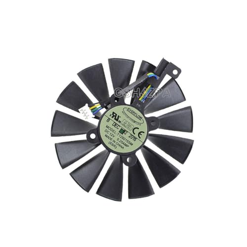 GSHJZPA Kühlung Lüfter für ASUS STRIX RX470 RX570 4G T129215SM PLD10010S12H RX 470 570 580 GTX 1050 1050 Ti