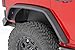 SUPERDRIVE Flat Front&Rear Tubular Fender Flares Mud Guards Compatible with [ 2018-2025 ] Jeep Wrangler JL 2/4 Door, 4 PCS Heavy Duty Solid Steel Textured Black Off-Road Liner Set (Jeep JL)