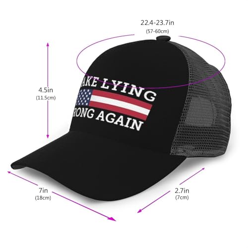 Make Lying Wrong Again Unisex Mesh Baseball Caps - Classic Adjustable Hat2