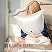 100% Mulberry Silk Pillowcase for Hair and Skin, 22 Momme Pure Natural Silk Pillow Case Both Sided with Zipper, Pillow Cover for Women Mom Men (Ivory White, King 20''×36'', 1 Pack)