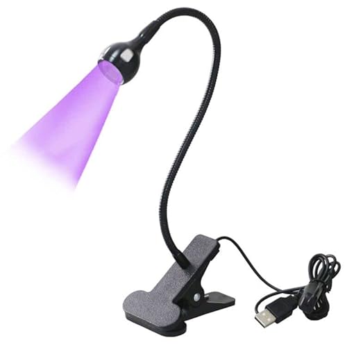 3W USB UV LED Black Light with Gooseneck and Clamp