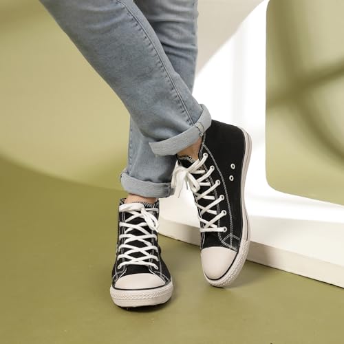 Image of YUKI Unisex Canvas Comfortable & Lightweight Sneaker for Men's and Women's | High Top Canvas Sneakers