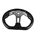 FLYPIG 270mm Steering Wheel Go Kart Off-Road 3 Spokes Vehicle PU Foam Interior Steering Wheel For Go Kart (10.63