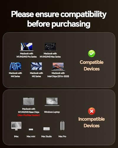 Image of MacBook Pro Docking Station Dual Monitor 4K@60Hz for MacBook Air /Pro M5 /M4 /M3 Pro & Max, Mac Docking Station Dual Monitor with 2 HDMI, PD, Ethernet, USB A /C 10Gbps, SD /TF, USB 2.0