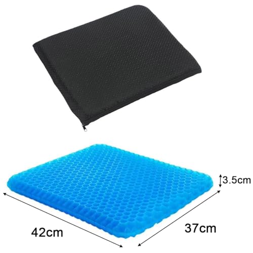 Coussin de siège en gel double épaisseur de qualité supérieure ergonomique
