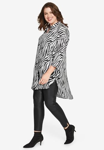 ellos Plus Size Skinny Leather Pants3