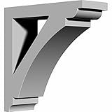 Ekena Millwork BKT04X12X12RI 4-Inch W x 12-Inch D x 12-Inch H Richmond Bracket