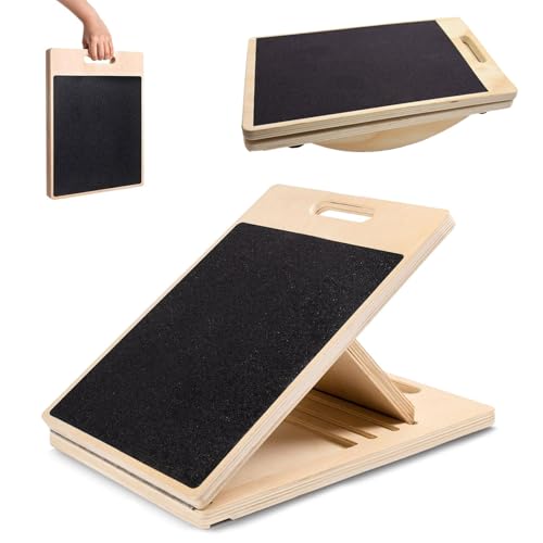 Balance Board und Schrägbrett aus Holz, Balanceboard für Erwachsene,...