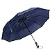 Produktbild Tinyuet Regenschirm sturmfest, 41 Zoll Taschenschirm, Auf-Zu-Automatik 10 Edelstahl-Rippen Teflon-Beschichtung, UV-Schutz UPF50(Blau)