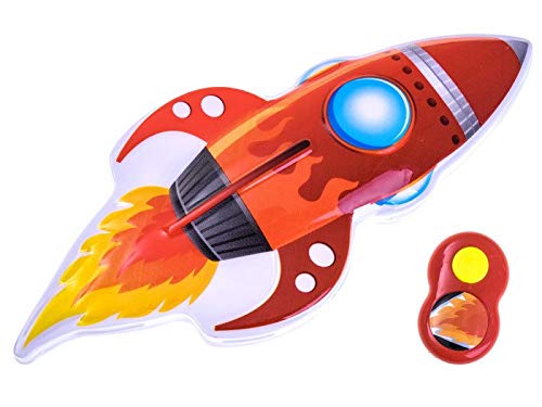 BSD Lampada da Notte per Bambini - Luce Notturna con Telecomando - Razzo