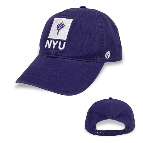 Desert Cactus New York University NYU Embroidered Baseball Hat (A) Purple